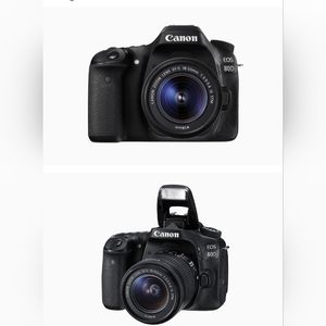 Câmara Canon 80D, usadas poucas vezes